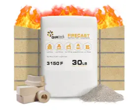 Abc Manufactured Goods Inc 313037945948 Refractory Cement Mix 30 Lbs 3110 F Heat Resistant Mortar For Pizza Ovens Kilns