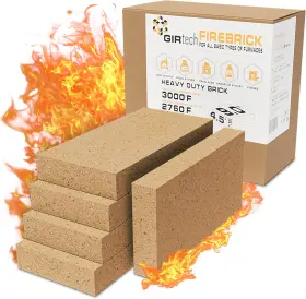 Abc Manufactured Goods Inc 313047522542 Heavy Duty Firebricks 5-pack Fireclay 9 Inch X 4-1/2 1-1/4 For Stoves Ovens