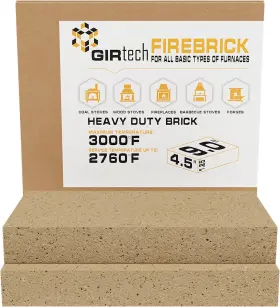 Abc Manufactured Goods Inc 726084787506 Usm-2 Heavy Duty Firebricks 2-pack Fireclay Chamotte 3000f Us Stove 9 Inch X 4-1/2