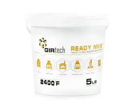 Abc Manufactured Goods Llc Mix-5 Refractory Cement Mortar 5 Lb 2400 Degree High Temp Heat Resistant Liquid Mix Fo