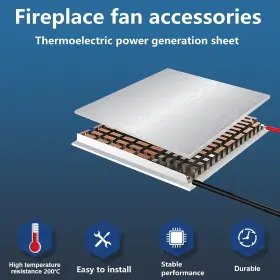 Acekiss 313048620643 Fireplace Fan Motor 4-blade Heat Powered Stove For Wood/log Burners #3