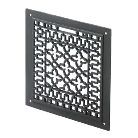 Achla Designs 313038867850 14 Inch Tall Cast Iron Decorative Grille In Matte Black