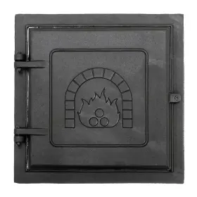 Achla Designs 445001257269 15.5 Inch Tall Matte Black Cast Iron Clean Out Door
