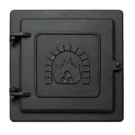 Achla Designs 445003345384 10.5 Inch Tall Matte Black Cast Iron Clean Out Door