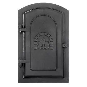 Achla Designs 445020553588 15.5 Inch Tall Matte Black Cast Iron Clean Out Door