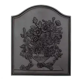 Achla Designs 445048598523 20 Inch Tall Blacktraditional Cast Iron Bouquet Fireback