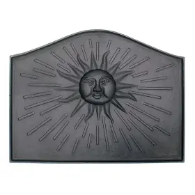 Achla Designs 711181396539 Black Sun Decorative And Protective Fireback 24 Inch Long