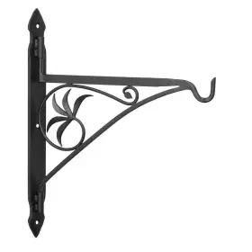 Achla Designs 719908303488 18 Inch L Black Decorative Fireplace Crane With Swivel Arm