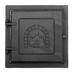 Achla Designs 744759977380 15.5 Inch Tall Matte Black Cast Iron Clean Out Door