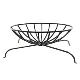 Fgb-02 Achla Designs 13 Inch Tall X 32 L Black Oval Wrought Iron Basket Grate For Fireplace Logs