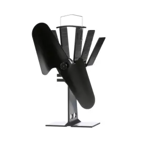 805amxbx Alcona Heat Powered Wood Stove Fan 100cfm 7.9 Inch Blade Black