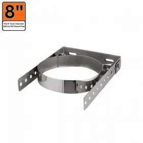 Bl.ev.rb-sht8awb Allfuel Hst Double Wall Chimney Pipe Adjustable Bracket 8 Inch X 1 Stainless