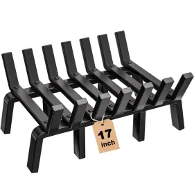 Amagabeli Garden & Home B097bhjs93 Fireplace Grate 17 Inch With 8 Support Legs Solid Steel Heavy Duty Fir