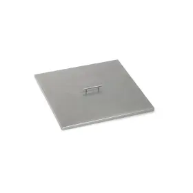 Cvsqp24 American Fireglass 24 Inch Stainless Steel Cover For Square Drop-in Fire Pit Pan