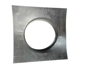 American Metal 095029302006 Amerivent Roof Vent Standard Flashing Galvanized Steel