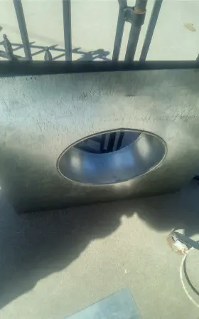 6185433 American Metal 6 Inch Galvanized #6ef Stove Pipe 2 Wall Roof Flange #3 6185433 American Metal 6 Inch Galvanized #6ef Stove Pipe 2 Wall Roof Flange #3