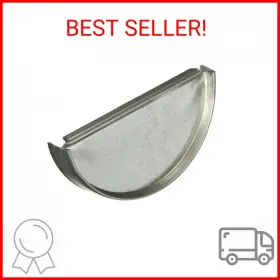 Amerimax 049821933654 Home Products Cen265 5-inch Galvanized Half Round End Cap