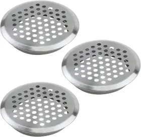 19011504 Antrader 2 Inch/53mm Stainless Steel Air Vent Inch 53mm 3pcs Silver