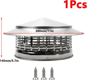 Hjl202400187 Antrader 8 Inch Round Stainless Steel Chimney Cap Cone Top Ch #2