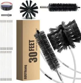 Ac18-05 Aogyikang 30 Feet Dryer Vent Cleaning Brush Kit Multi-scene Durability 30ft Black Ac18-05 Aogyikang 30 Feet Dryer Vent Cleaning Brush Kit Multi-scene Durability 30ft Black