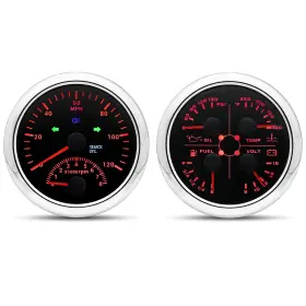 Ar-cx8243 Artilaura Cx8191 Gps Speedometer Gauge Set - 2 In 1 With Tachometer
