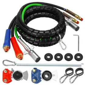 Xatrk007tl Autsurles Semi Truck Air Line Kit 12 Ft 3 In 1 Abs Power Hose 7 Way With G