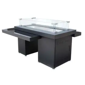 Az Patio Heaters 872313156657 Gsf-rfp Two-tier Fire Table With Glass Top Az Patio Heaters 872313156657 Gsf-rfp Two-tier Fire Table With Glass Top