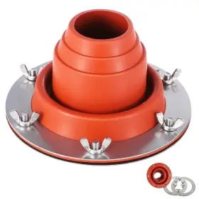 Azpesur 717097232848 Stove Jack Kit For Tent Silicone High Temp Flexible Roof Pipe Boot Meta