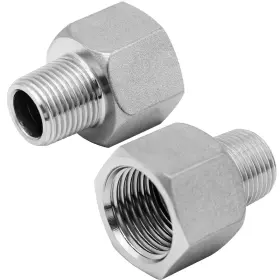 1zf-09240-hnw Beduan Stainless Steel Npt Reducer Adapter 3/8 Fpt To 1/4 Mpt Silver