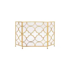 Bm05668 Benzara Traditional 3 Panel Metal Fire Screen With Filigree Design Bronze Blac Bm05668 Benzara Traditional 3 Panel Metal Fire Screen With Filigree Design Bronze Blac