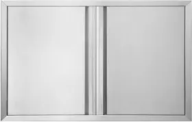 Bi-dtool 743307530053 Outdoor Kitchen Double Doors 35 Inch W X 24 H Bbq Access Silver
