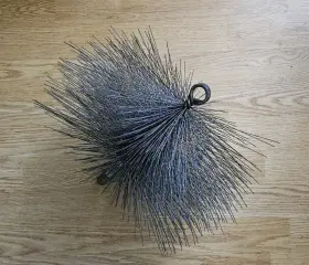 Ch-82 Black Magic Chimney Sweeps 8 Inch X 12 Rectangular Wire Sweep Cleaning Brush