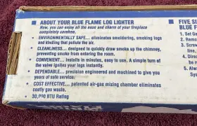 Blue Flame 054773118905 16 Inch Model S Straight Natural Gas Log Lighter - Nib