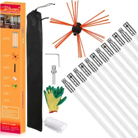 Bluesea 445048961945 39 Feet Chimney Sweep Kit Ergonomic Cleaning Extends Up To Bluesea 445048961945 39 Feet Chimney Sweep Kit Ergonomic Cleaning Extends Up To