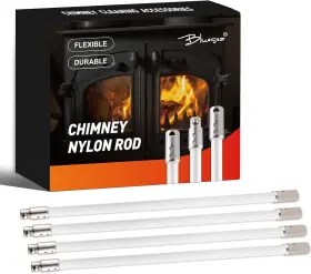 Bluesea 648722930849 4 Pieces Chimney Sweep Kit Nylon Rod Cleaning Accessories W Bluesea 648722930849 4 Pieces Chimney Sweep Kit Nylon Rod Cleaning Accessories W