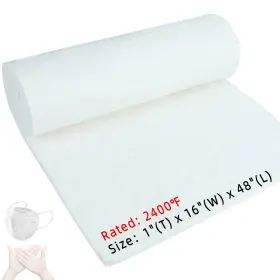 Cf002 Boke Young 48 Inch X16 X1 Thick Ceramic Fiber Blanket Fireproof Insulation Baffle 2400