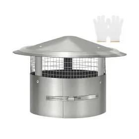 Bootuu 792671348542 10 Inch Round Chimney Cap Tapered Top With Screen