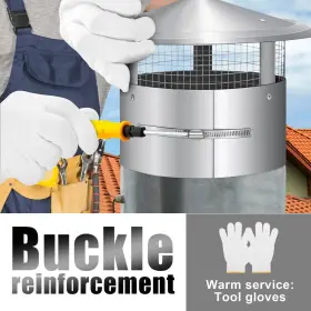 Bootuu 792671348566 14 Inch Round Chimney Cap Tapered Top With Screen #3 Bootuu 792671348566 14 Inch Round Chimney Cap Tapered Top With Screen #3
