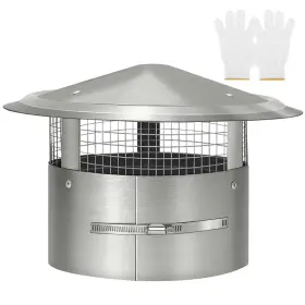 Bootuu 792671348566 14 Inch Round Chimney Cap Tapered Top With Screen Bootuu 792671348566 14 Inch Round Chimney Cap Tapered Top With Screen