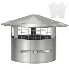 Bootuu 792671348900 8 Inch Round Chimney Cap Tapered Top With Screen Bootuu 792671348900 8 Inch Round Chimney Cap Tapered Top With Screen