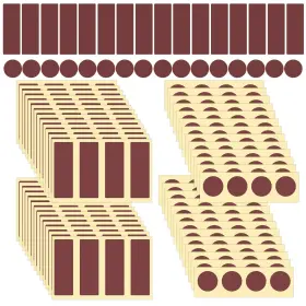 1089737 Boxob 240pcs Match Striker Papers With Adhesive Paper Sheets Brown