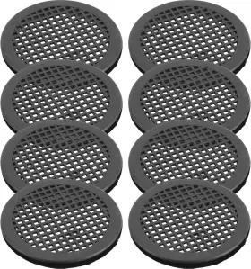 Qamg59m4xc7xgtxs14uj12u96 Brand Lifkome Home Furniture 10pcs Circular Air Vents Soffit Plastic Black
