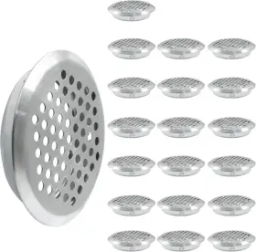 Waz240314005 Brand Waziaqoc 20pcs Air Vents 53mm Circular Soffit Vent Stainless Steel Silver