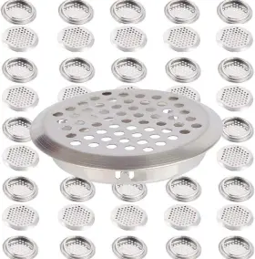Brand Zlyy 730964511693 30pcs Air Vents 2 Inch 53mm Circular Soffit Vent 2inch Silver