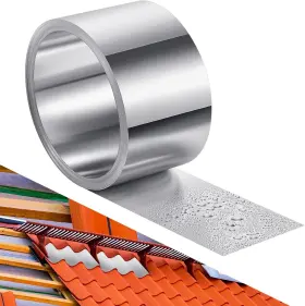 Brand Zonon 230921 4 Inch X 150ft Aluminum Roll Flashing For Roof As Pictures Shown