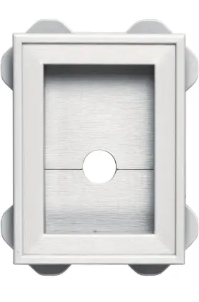 Builders Edge 130130003123 Wrap Around Utility Block 123 White