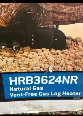 Hrb3624nr Charleston Forge 24 Inch Vent Free Natural Gas Log Heater With Remote New #2