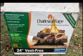 Hrb3624nr Charleston Forge 24 Inch Vent Free Natural Gas Log Heater With Remote New