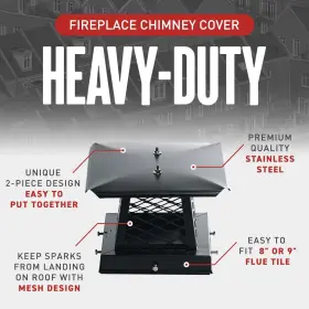 Chim Care Chimney Caps 769675093266 Chimcare Black Galvanized Stainless Steel Cap Powder Coated 9 Inch X 13 #3 Chim Care Chimney Caps 769675093266 Chimcare Black Galvanized Stainless Steel Cap Powder Coated 9 Inch X 13 #3