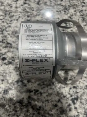 68800 Chimney Z-flex Model Zc 3 Inch Gas Vent Connector System Part B-